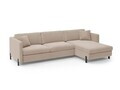 Coltar extensibil dreapta 4 locuri, Gloria, Micadoni Home, 266x170x88 cm, catifea, bej