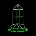 Kit de constructie fort pentru copii Builkitt, InnovaGoods, 155 piese, fosforescent