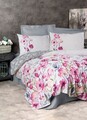 Lenjerie de pat pentru o persoana, Carla - Grey, Cotton Box, Bumbac Ranforce 