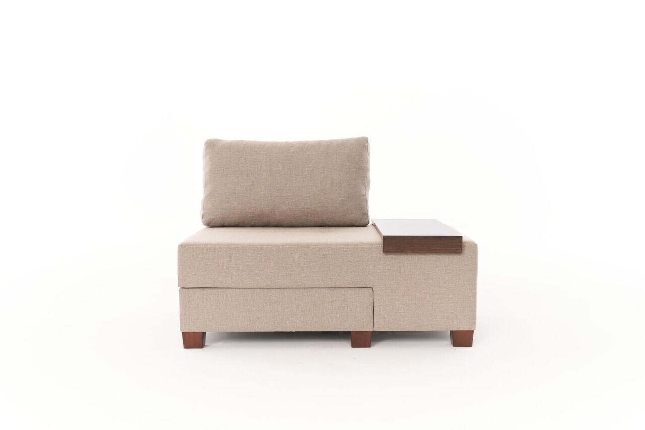 Fotoliu extensibil, Atelier del Sofa, 613LFS1136, Crem — imaginea 5