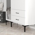 Dulap pentru haine, Hommy Craft, Kumsal RT, 120x47.5x201.4 cm, PAL, Alb