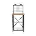 Masa de bucatarie, Puqa Design, Luke, 40x54x146 cm, PAL, Pin Atlantic / Negru