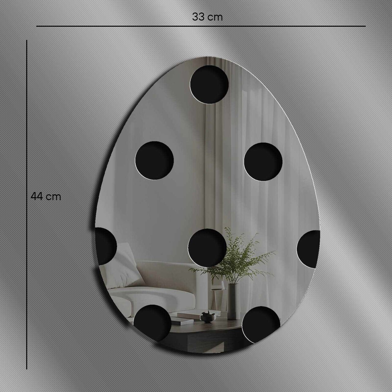 Oglinda decorativa, EAS003SMOKED, Baza din 100% EVA (Grosime: 10 mm), Afumat — imaginea 4