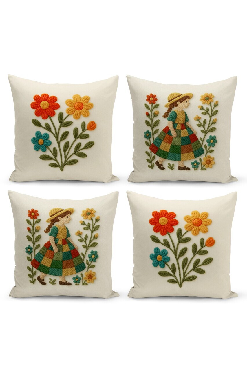 Set fete de perna, Artpnchset4-43, Poliester, Multicolor — imaginea 3