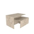 Set masute 2 piese, Zena Home, Twins, Travertin