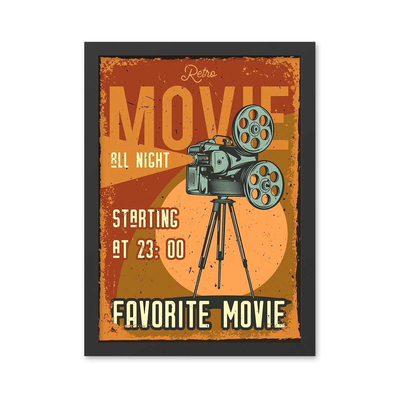 Tablou decorativ, Favorite Movie (55 x 75), MDF , Polistiren, Multicolor - 1 | YEO