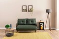 Canapea extensibilă cu 2 locuri, Futon, 859FTN2725, Metal , Verde
