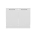 Dulap pentru bucatarie, Hanah Home, Minar, 100x87x58 cm, Alb