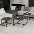 Masuta de cafea, Hanah Home, Levada, 90.45.45x37.42.37x60.52.52 cm, Antracit