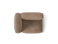 Modul stanga pentru canapea, 1 loc, Martina-120, Micadoni Home, 121x106x75 cm, catifea, bej inchis