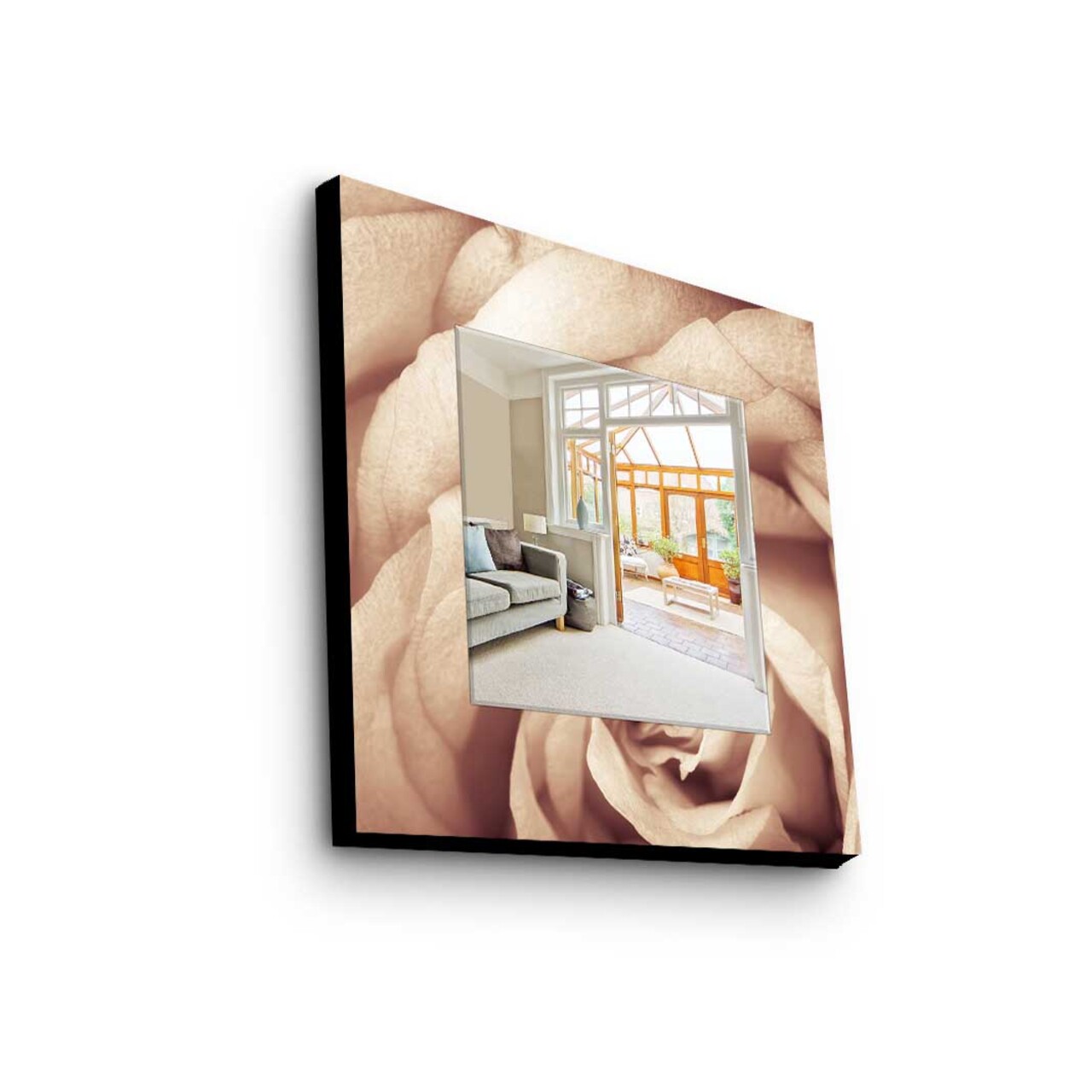 Oglinda decorativa, MA-043, Cadru: 100% LEMN DE PIN (Grosime: 27 mm), Multicolor - view 2