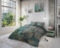 Lenjerie de pat dubla Tiran Flower Green, Dreamhouse, 3 piese, 200x220 cm, 100% bumbac, multicolora