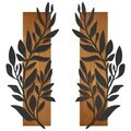 Decoratiune de perete, Olivia, Cadru: Lemn (Grosime: 2 cm), Nuc negru