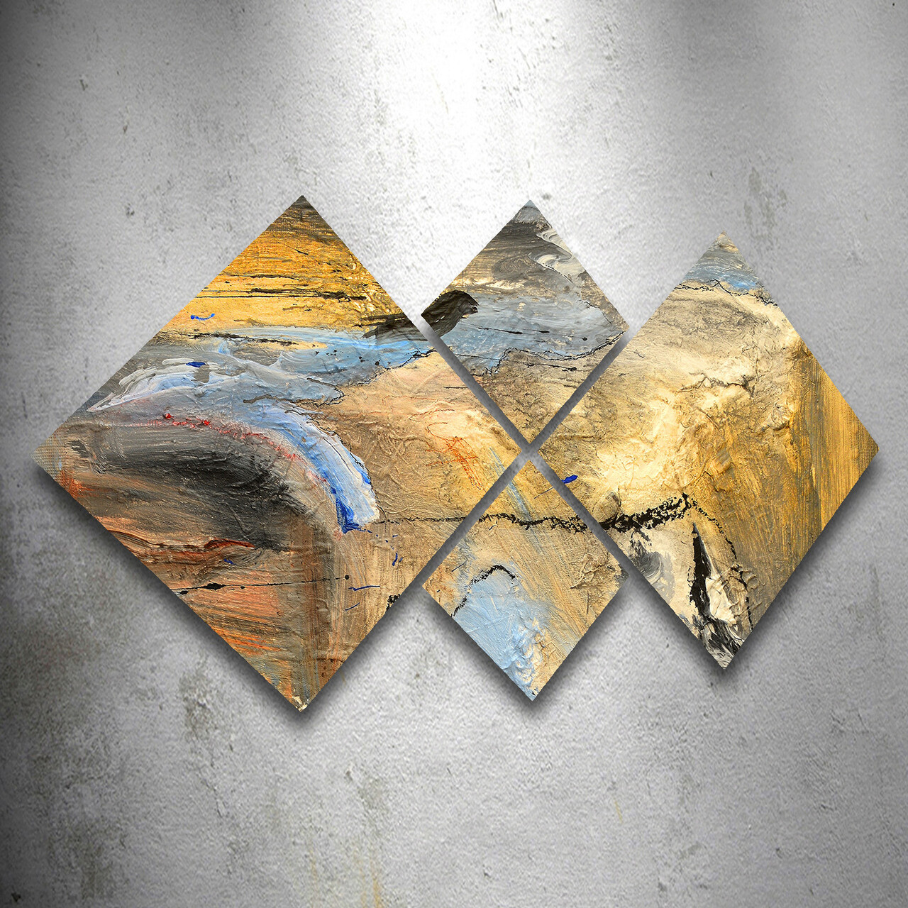 Set 4 tablouri decorative, 4MDF1119024503, MDF, Imprimat UV, Multicolor - 1 | YEO