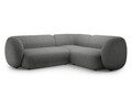 Coltar dreapta 4 locuri, Kate, Micadoni, 252x220x76 cm, tesatura boucle, gri inchis