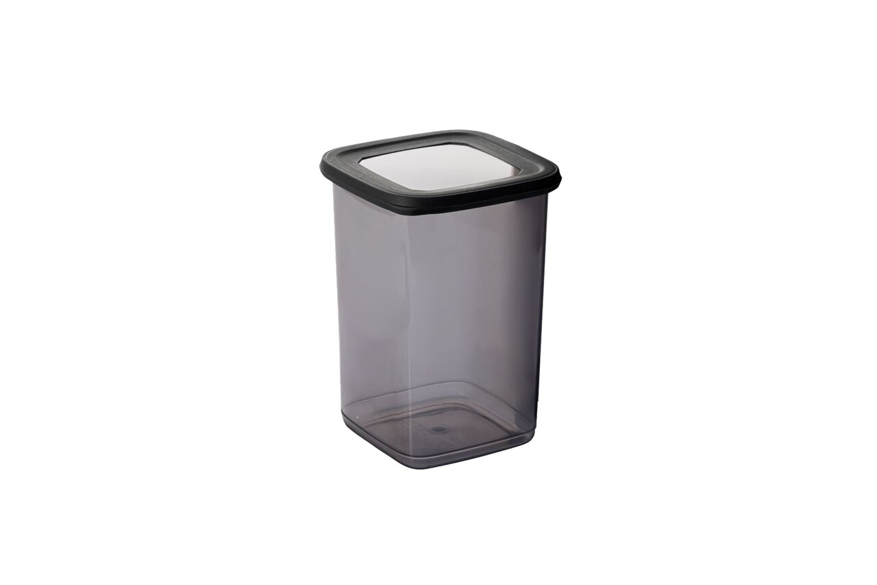 Set recipiente depozitare, Hermia, 964FRM5386, Dimensiune: 10 x 10 x 16,5 cm/ 1200 ml (6 bucăți), Antracit - imagine 6