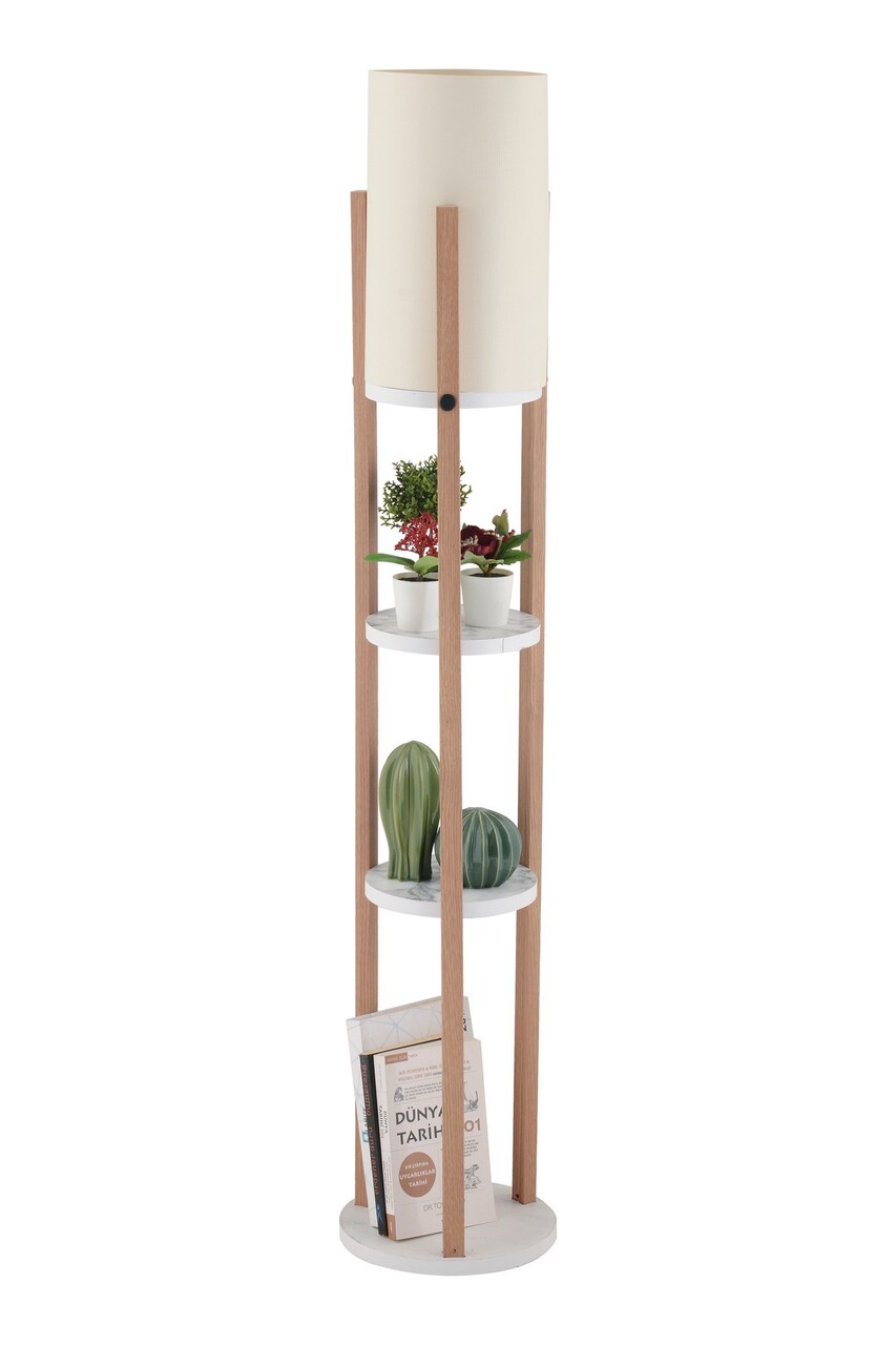 Lampadar, L'essentiel Maison, 390FLH2279, Alb / Natural - view 3
