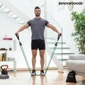 Set 3 benzi de rezistenta cu accesorii si ghid de exercitii, Tribainer InnovaGoods, latex