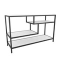 Comoda TV, Retricy, Robbins, 120x39x75 cm, PAL, Alb/Negru