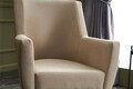 Fotoliu, Balcab Home, 825BLC2343, Lemn de carpen, Crem