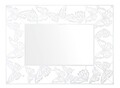 Oglinda decorativa Butterfly, Mauro Ferretti, 85x115 cm, fier, alb
