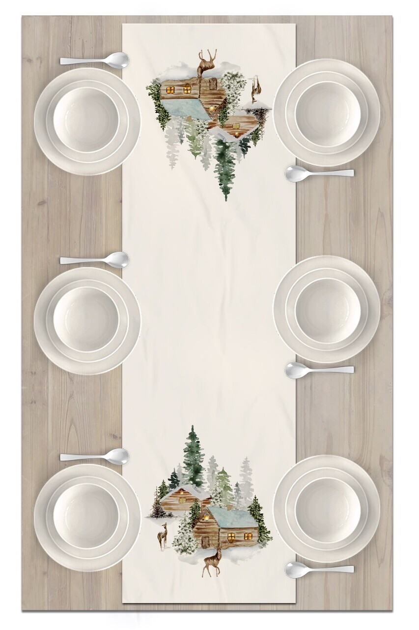 Traversa de masa, Artrunchrst-264, 40x135 cm, Poliester, Multicolor — imaginea 2