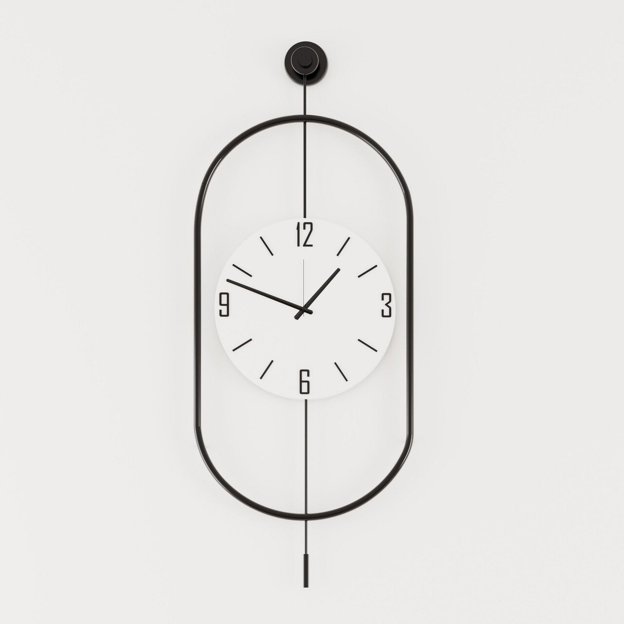 Ceas de perete, Mclock-00114, Lățime: 35 cm Înălțime: 85 cm Adâncime: 7 cm, Negru - view 2