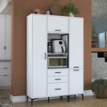 Dulap multifunctional, Rani, JE118, 130x198 cm, PAL, Alb