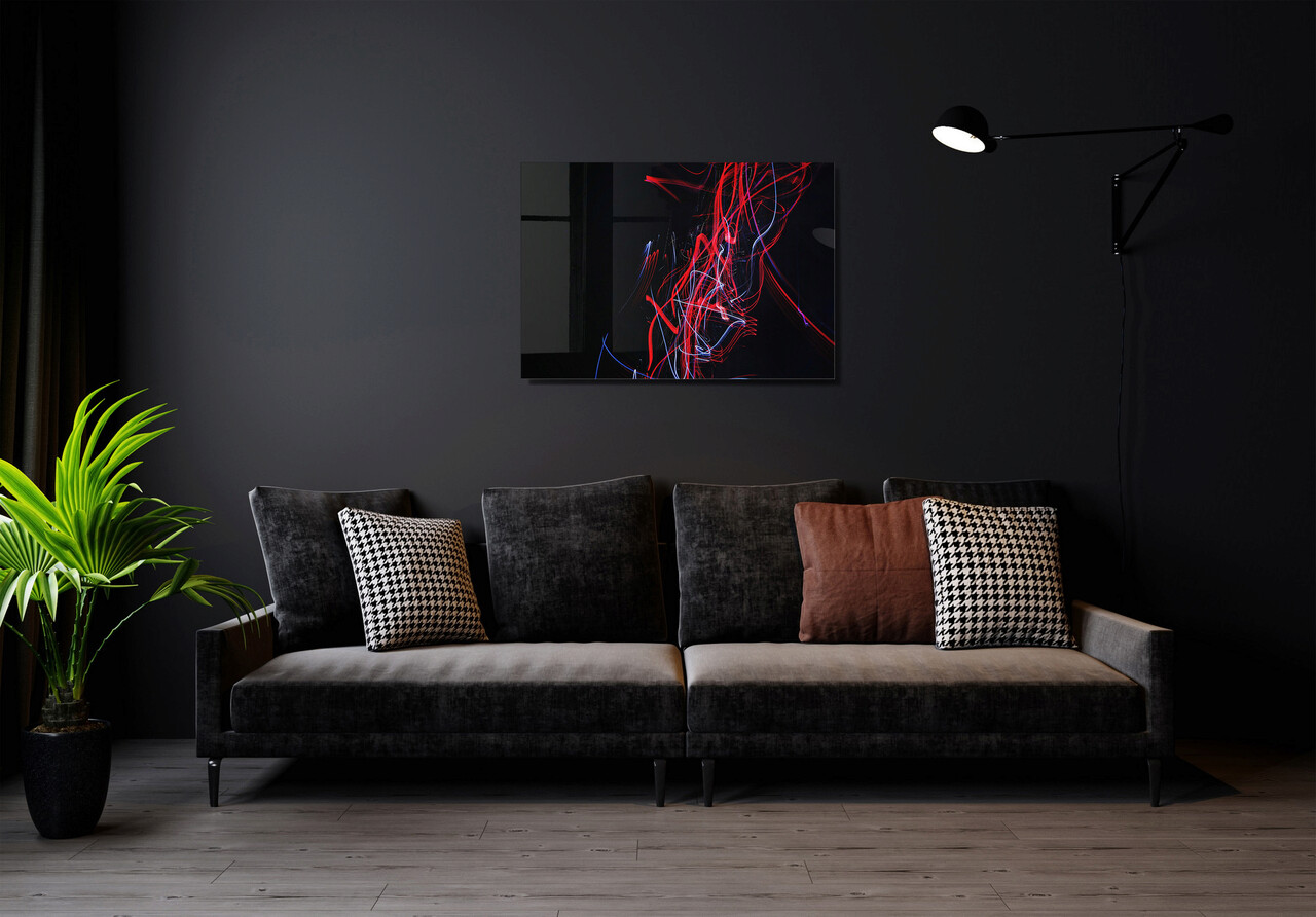 Tablou decorativ, 1466, Sticla temperata, 50 x 70 cm, Multicolor - 1 | YEO