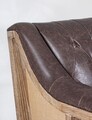 Canapea 3 locuri Raymond, Bizzotto, 194.5x85x85 cm, lemn de frasin/piele ecologica, maro