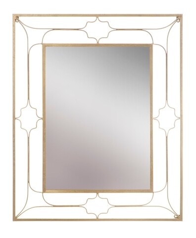 Oglinda decorativa, Glam Balcony, Mauro Ferretti, 80x100 cm, auriu
