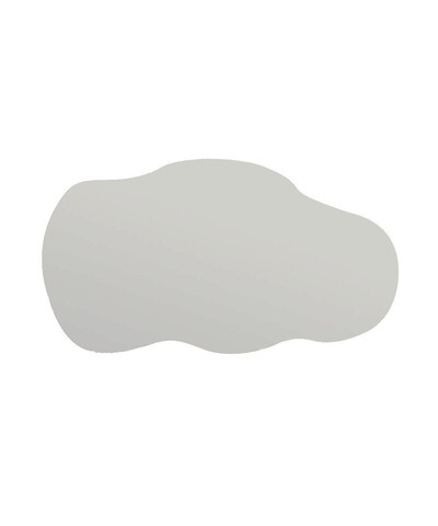 Oglinda decorativa, Siam, Baby, 40x72x2.2 cm, MDF , Negru