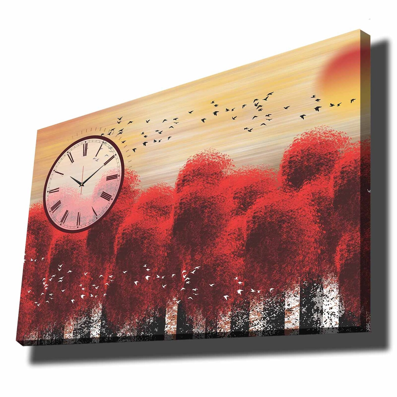Ceas de perete, 70100CS-019, Dimensiune: 70 x 100, Multicolor - view 2