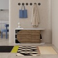Pantofar, Decortie, Nova Shoe Bench, 104x50x37 cm, PAL, Hitit / Alb