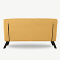 Canapea extensibilă cu 2 locuri, Futon, 859FTN2709, Metal , Galben mustar