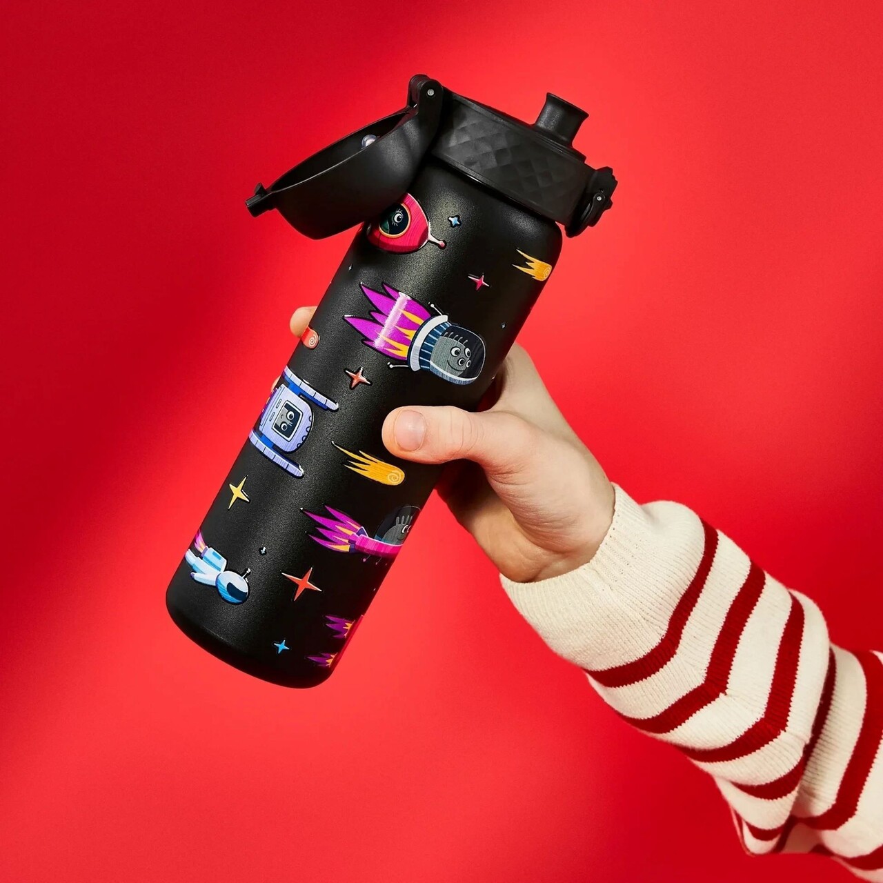 Sticla apa pentru copii Slim, inox, 600ml, Spaceships - Ion8 - view 5