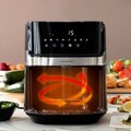 Friteuza cu aer fara ulei InnovaGoods, Fryinn View 6500, 1700 W, 6.5 L, negru/argintiu