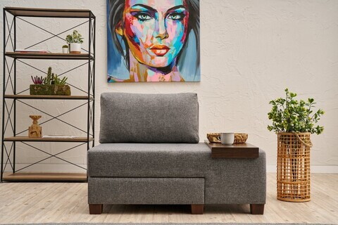 Fotoliu extensibil, Atelier del Sofa, 613LFS1137, Gri