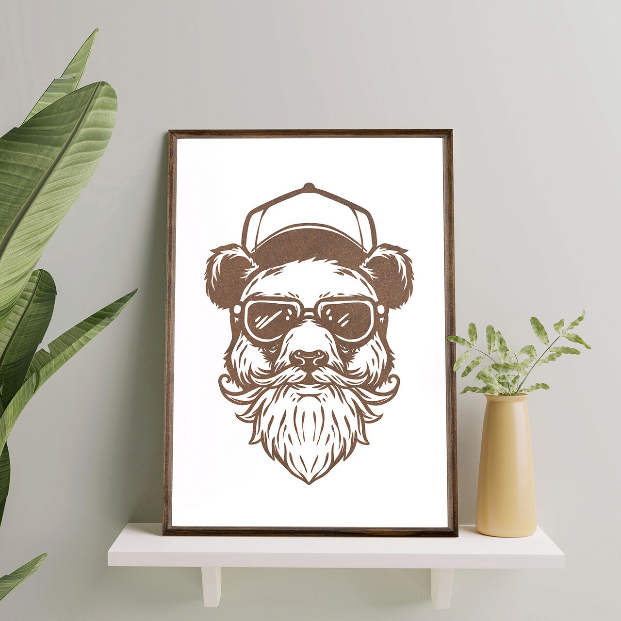 Tablou decorativ TD091 Desenat manual Natural