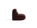 Modul canapea 1 loc fara cotiere, Neo, Micadoni Home, 85x100x83 cm, tesatura Chenille, maro cherrywood