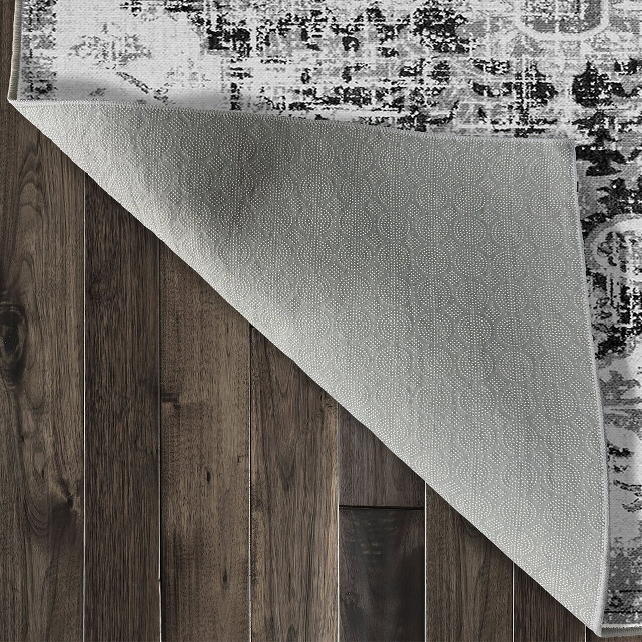 Covor, Kece-Fr45, 80x200 cm, Negru — imaginea 6