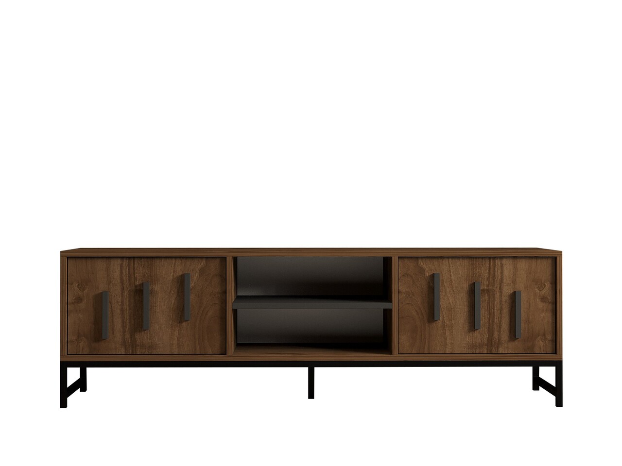 Comoda TV, Hanah Home, Shape, 160x50x40 cm, Maro - imagine 5