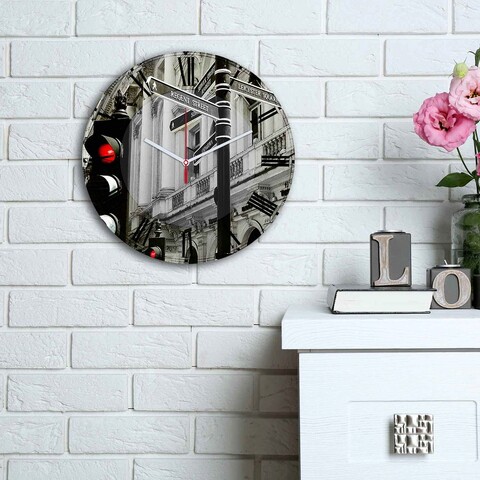 Ceas de perete, 3030ms-007, mdf, ø30 cm, multicolor