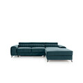 Coltar extensibil dreapta 3 locuri ELTAP, RT-100VE, Grayson, 278x205x92 cm, lemn/poliester, albastru