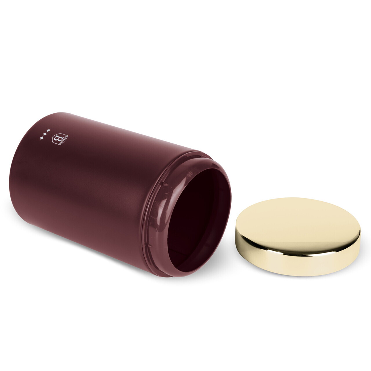Set cutie pentru paine si 3 recipiente Berlinger Haus, Leonardo, 38.5x28x18.5 cm, inox, visiniu - imagine 6