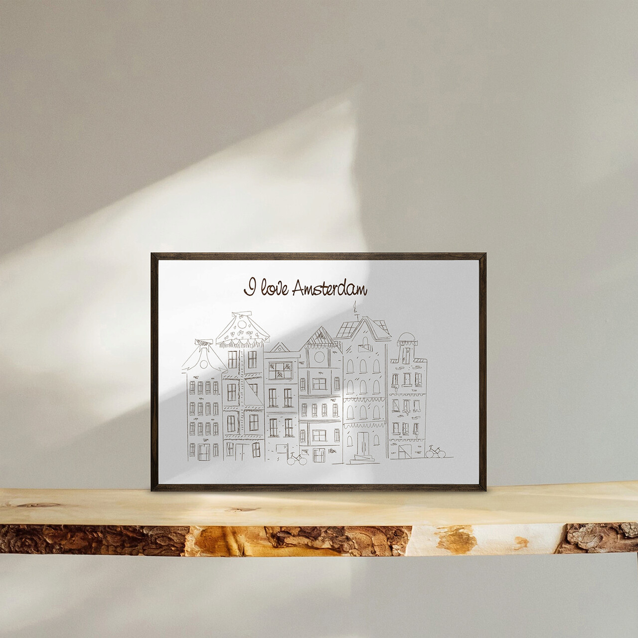 Tablou decorativ TD142 Lemn Desenat manual Natural