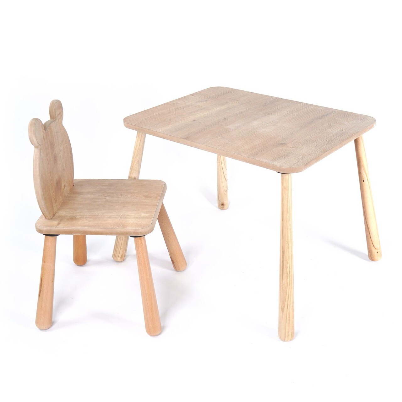Set masa si scaun pentru copii, Rosewood, BLTYZ-AKTV063, Stejar - 2 | YEO