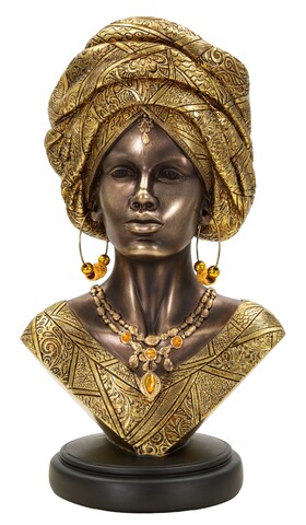 Figurina /sculptura decorativa  Nairobi, Mauro Ferretti, 21x16x38 cm, polirasina, multicolor
