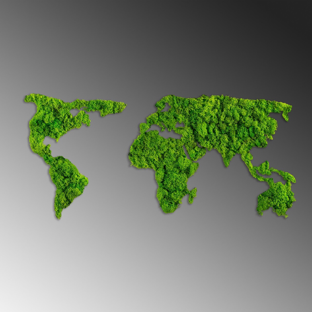 Decoratiune de perete, World Map, Dimensiuni: 70 x 32 cm, Verde - view 5