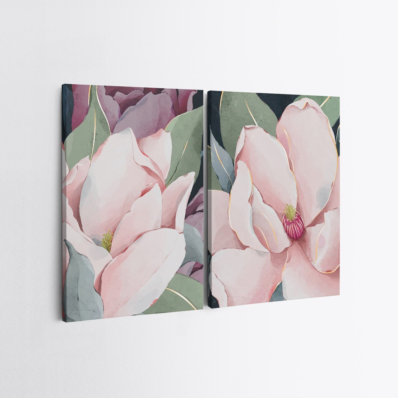 Set 2 tablouri decorative, 2KNV4353, Lemn, Multicolor - view 2